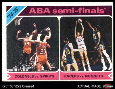 1975 Topps #309 ABA Semi-Finals Colonels / Spirits / Pacers / Nuggets 3 - VG
