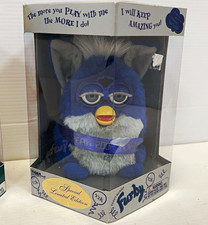 Tiger Furby Electronic Toy Blue/Grey w/ Box 1999 Y2k Limited Edition NIB