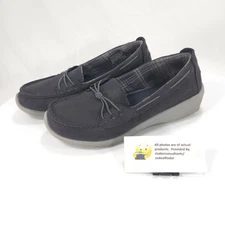 Skechers Ayra Sail Slip On Casual Loafer Shoe Womens Size 7.5 23763 Navy Blue
