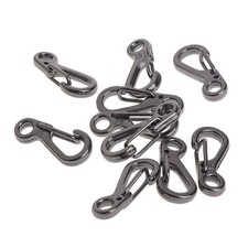 10PCS Mini SF Carabiner Quick Release Hooks Buckle Camping Clip Spring Hook