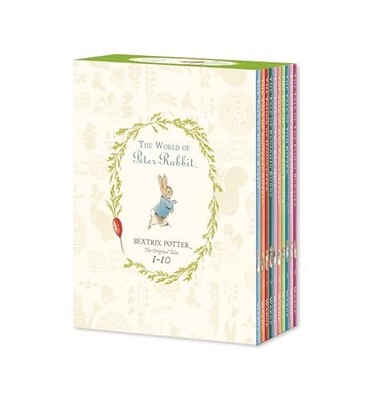 Peter Rabbit 10-book Library (Coloured Jackets) by Potter, Beatrix 0723277346