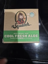 Dr. Squatch Men's Natural Soap Cool Fresh Aloe, Zero Grit, 5 oz Bar