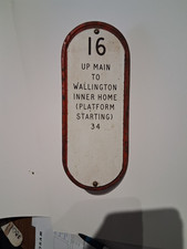 Southern Railway lever plate from South London signalbox.