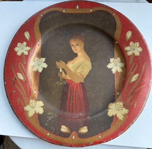 Antique Vienna Art Plate Advertising Whiskey Calif Honey Smith Liquor Store MPLS