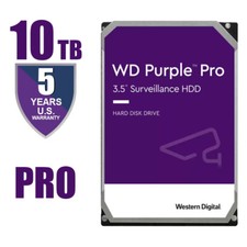 Western Digital Purple Pro 10TB Surveillance Hard Drive 3.5" WD102PURP