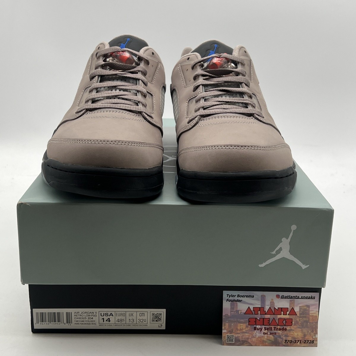 Size 14 - Paris Saint-Germain x Air Jordan 5 Retro Low Paname for