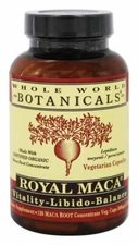 Whole World Botanicals Royal Maca Vitality-Libido-Balance,  600 mg, 120 VegCaps