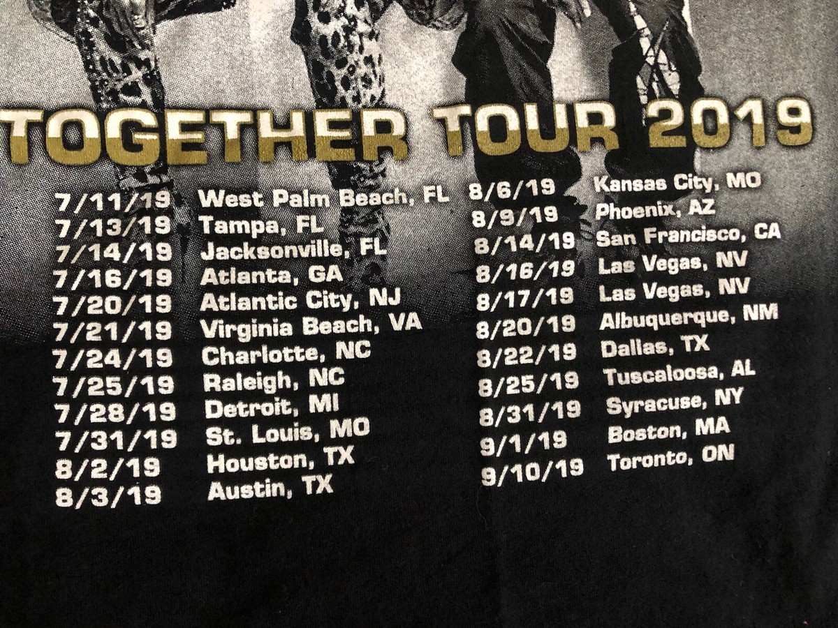 NAS / Mary J Blige Together Tour MJB X NAS - 2019 Concert T-Shirt 