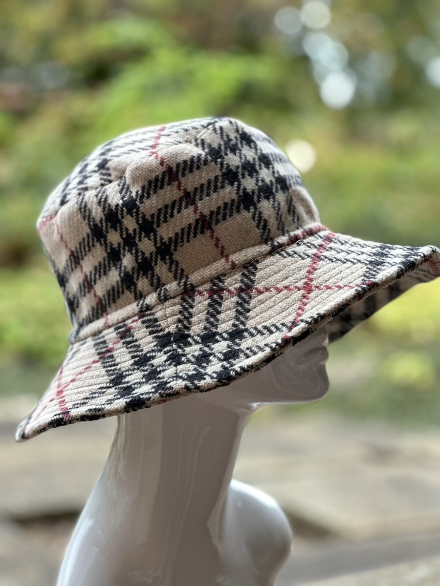 BURBERRY チェック柄 バケットハット S かなこ】バーバリー チェック柄