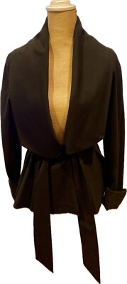 INDITEX FABULOUS BLACK BLAZER WITH UNIQUE DESIGN, PERFECT FOR FASHIONISTA! M/S
