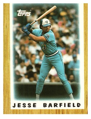 1987 Topps League Leaders Minis Single - #73 Jesse Barfield