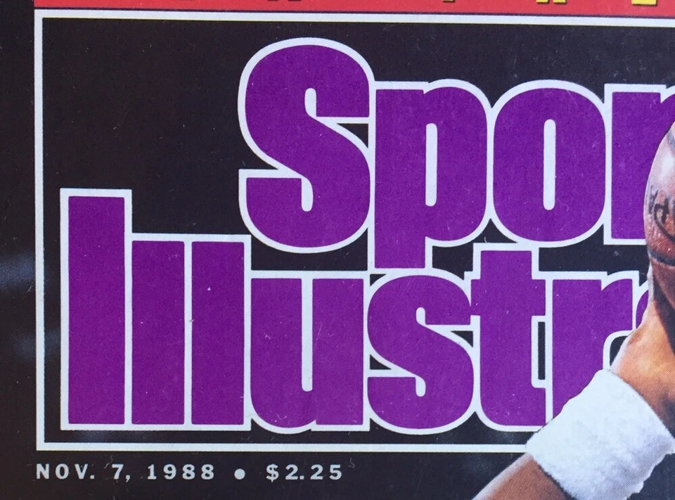 November 7, 1988 Karl Malone Utah Jazz Basketball Sports Illustrated -Signed - Image 3 of 3