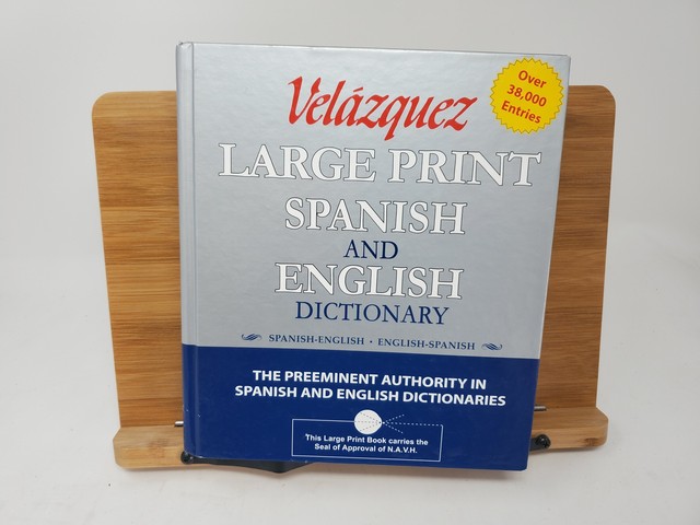 Velazquez Large Print Spanish and English Dictionary : Spanish-English/English-Spanish by ...