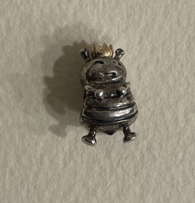 Pandora Sterling Silber 14K Gelbgold Bienenkönigin Charm Bead
