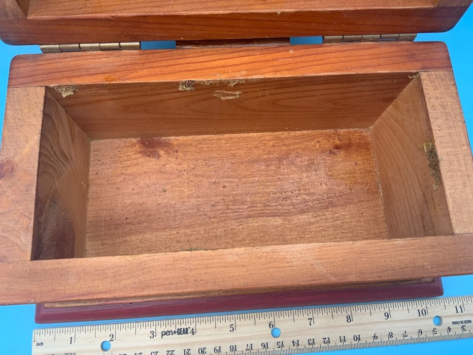 Jane Carroll Solid Wood Hinged Storage Box - Image 4 of 4