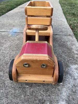 Vintage Keebler Wooden Handmade Large Truck 31 long Hard To Find