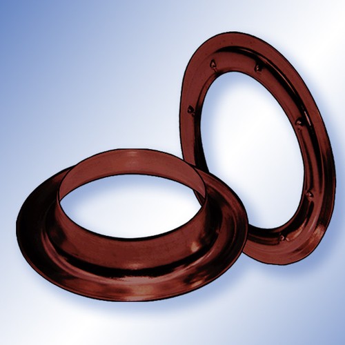 100 Œillets Ronds En Laiton Noir Bruni - Diamètre 40 Mm - Pour Bâche, Bannière, Camion