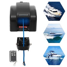 45 LBS Boat Anchor Winch Electric Marine Winch With Wireless Remote Free Fall