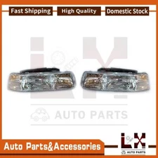 2PCS TYC Left Right Headlight Assembly Set Fits Chevrolet Silverado 1999