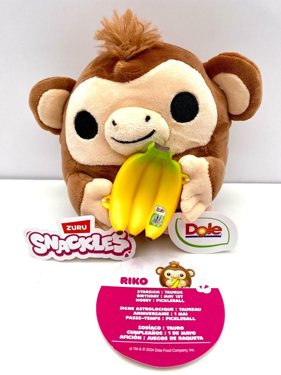 RIKO Monkey Holding A Bunch Of Bananas ZURU Snackles Series 2 W2