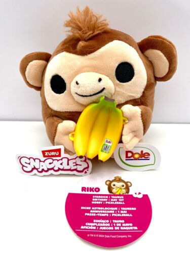 Riko Affe hält ein Haufen Bananen ZURU Snacks Serie 2 W2 - Bild 2 von 3
