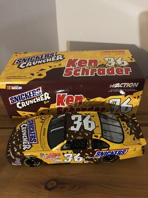 2001 Ken Schrader #36 Snickers Cruncher Bar 1/24 Action