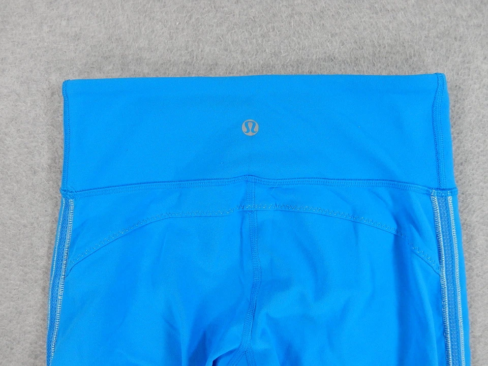 LuLuLemon Nylon/Spandex Fitness Workout Casual Tights (Women's Size 2) Blue - Image 3 of 4