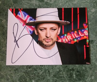 Boy George Culture Club Rare Signed Autographed Photo | eBay