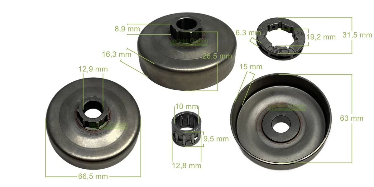 Ruota Seghetto .325 7Z Ruota Dentata Seghetto .325 7Z Per Motoseghe Husqvarna 345, 345e - Ricambio Speciale Pignone Catena Seghetto - Foto 9