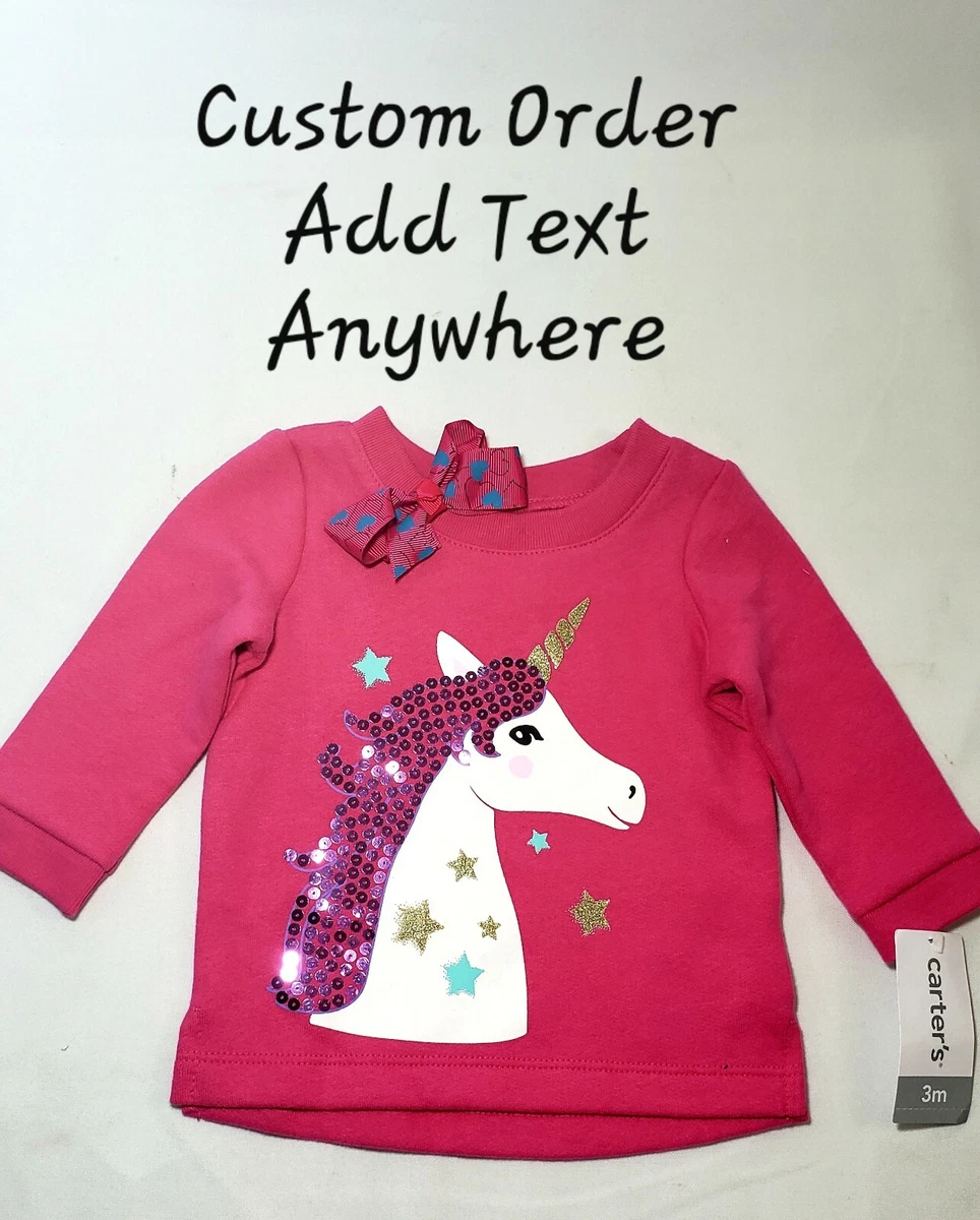 Custom Personalized Baby Girl Carter s Gift Set 3 M Pink Unicorn