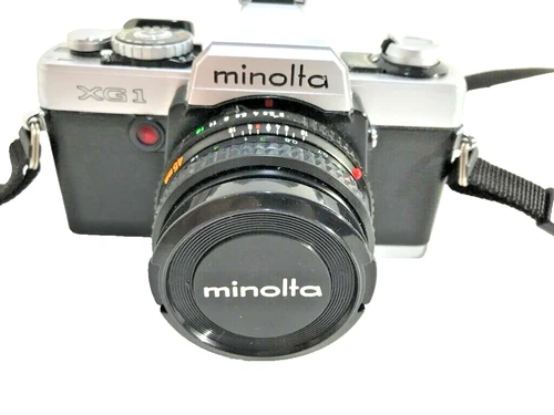 Minolta XG - 1  35mm Camera Minolta MD Rokkor-X 45 mm Lens.