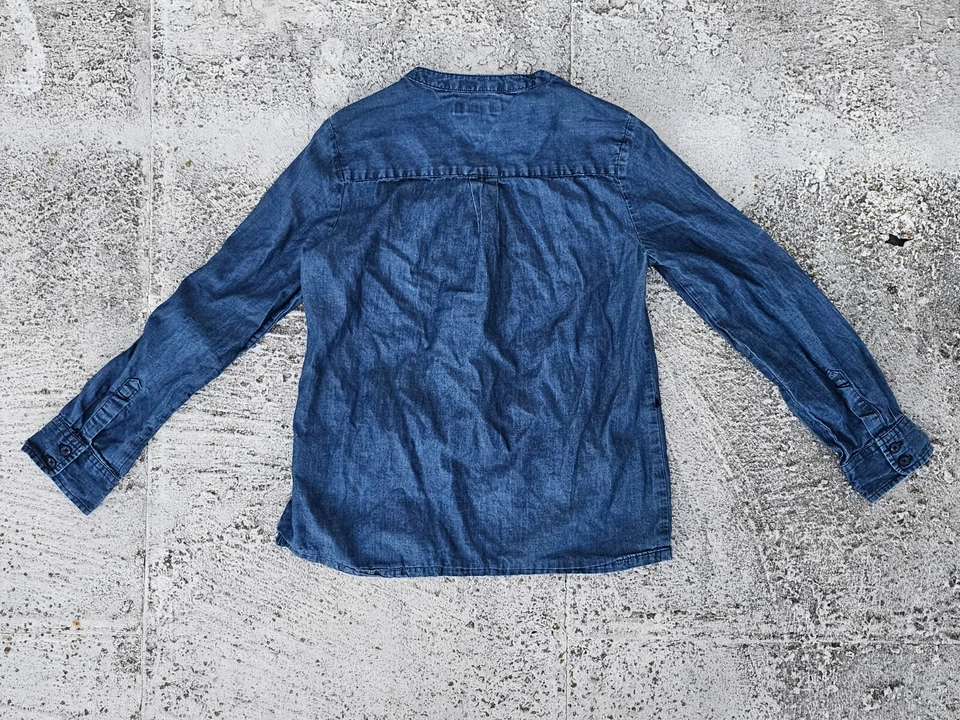 Tommy Hilfiger Niños Niña Top Camisa Azul Denim Manga Larga Talla M 8-10 Foto 4 de 4