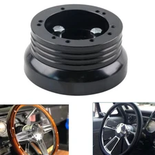 5 & 6 Hole Steering Wheel Hub Adapter Flaming River Ididit For GM Chevy Black