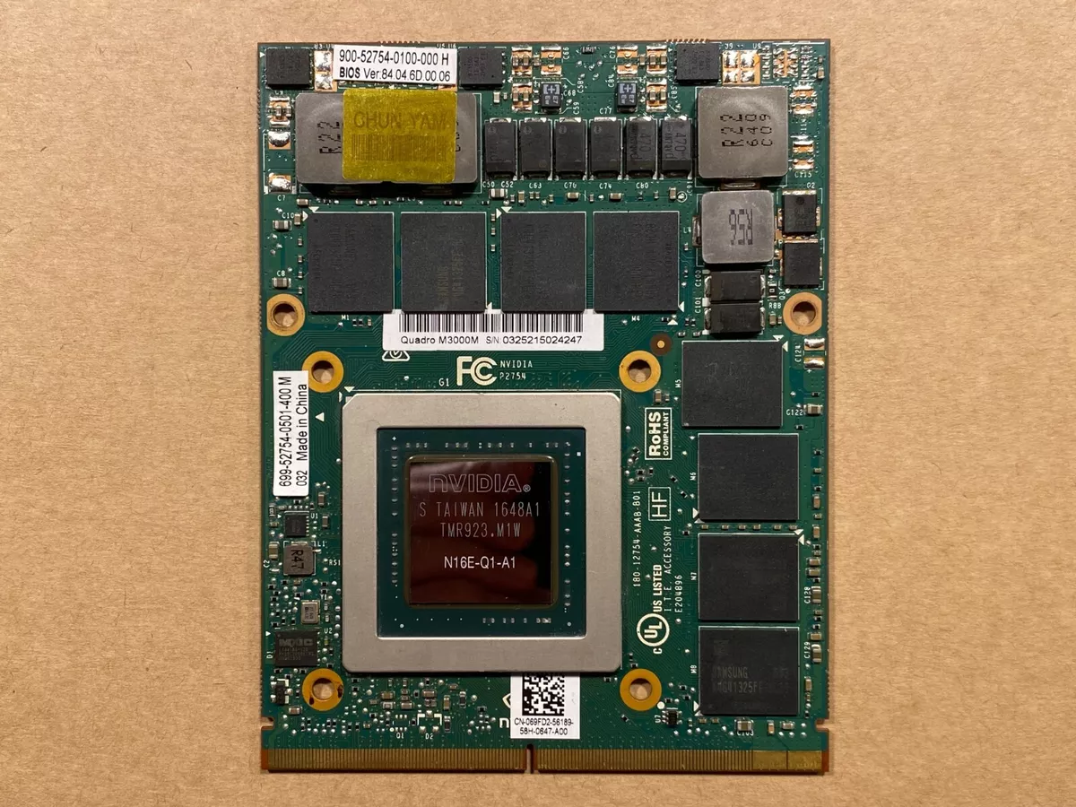 NEW Dell Precision 7710 Nvidia Quadro M3000M 4GB MXM Video