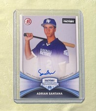 2023 Bowman Draft Adrian Santana Auto Under Armour All-America Baseball Factory