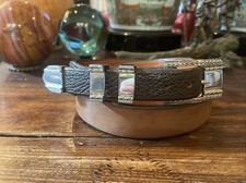 Vogt James Reid Style Sterling Silver Belt Buckle 37-38-1.25-1       