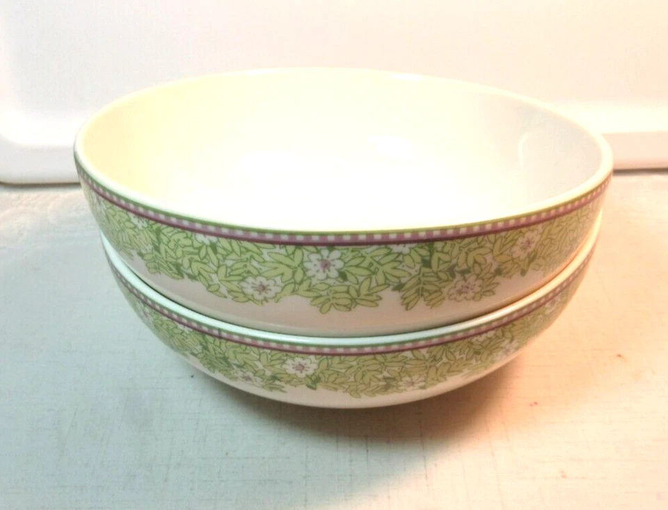 Denby-Langley Monsoon Home DAISY *1 Soup/Cereal Bowl(s)* 6 3/8" Fine China - Image 3 of 4