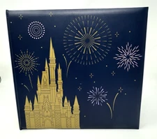 Walt Disney World Parks Gold Fireworks Photo Album Cinderella Castle WDW New