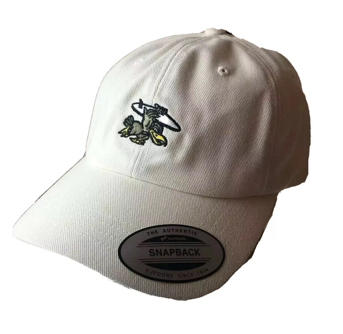 Hurley Cap Baseball Hat Eagle With Surfboard New w/Tags Beige Tan Off White