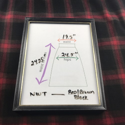 Preston And York Plaid Red Skirt Size 18 - 第 3/5 張圖片