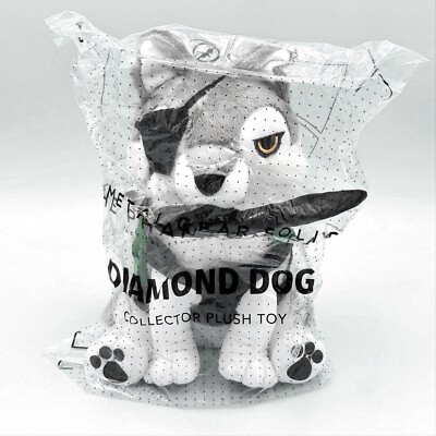 Metal Gear Solid V Diamond D-Dog Plush Figure + Magnetic Knife DD Wolf Fox Hound