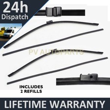 COPPIA SPAZZOLE TERGICRISTALLO AERODINAMICHE ANTERIORI 27"+27" PER MERCEDES-BENZ CLASSE S COUPE 99-2007