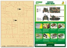 J's Work Airbrush Camo-Mask for 1/35 AMX13/75 Camouflage Scheme 1