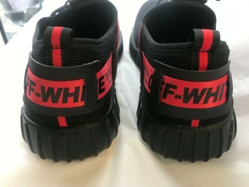 Off-White Shoes Black Red 5400 lbs Steel Toe Cap Bulletproof Sole Size 39 UK51/2 - Picture 2 of 6