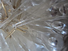 Vintage Lot of 20 CLEAR Plastic TEAR DROP Icicle CHRISTMAS TREES ORNAMENTS Decor — photo 6