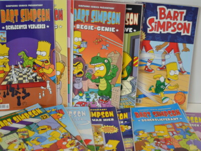 BART SIMPSON Comics aussuchen aus 1 - 20 , 46 - 71 und Horror Show Roswell
