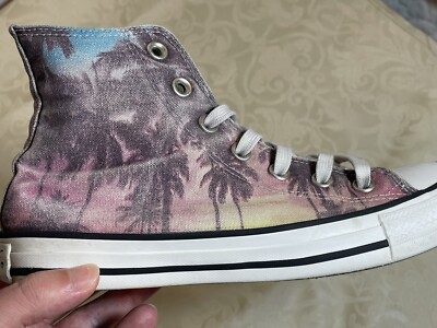 Converse Women 7 / Men 5 Sunset Palm Chuck Taylor All Star High Top y2k hippie