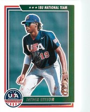 Jayden Hylton 2022 Panini Stars & Stripes Card#58 USA Baseball 18U National Team
