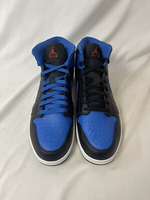 Nike Air Jordan 1 Retro Mid Royal Paint Splatter 554724-048 Mens