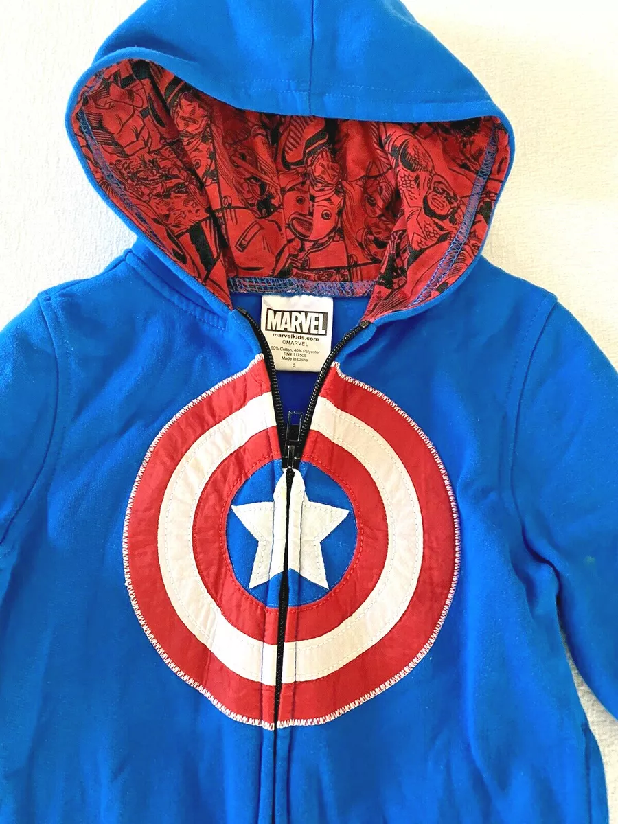 Marvel Boys 3T Captain America Hoodie and Shirt with Logo eBay